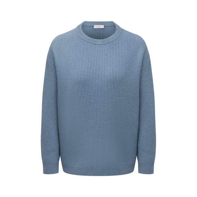 Кашемировый свитер Brunello Cucinelli Голубой M12713900P 5571231