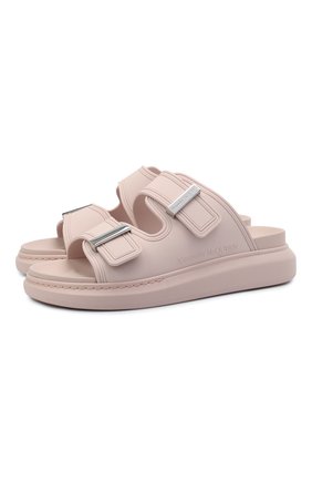 Женские шлепанцы ALEXANDER MCQUEEN светло-розового цвета по цене 29200 руб., арт. 658063/W4Q51 | Фото 1 Женские шлепанцы ALEXANDER MCQUEEN светло-розового цвета, арт. 658063/W4Q51 | Фото 1