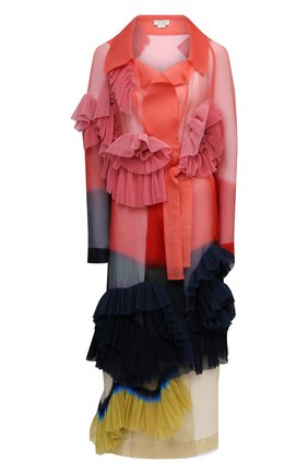 Женский шелковый тренч DRIES VAN NOTEN разноцветного цвета по цене 229500 руб., арт. 211-10241-2086 | Фото 1 Женский шелковый тренч DRIES VAN NOTEN разноцветного цвета, арт. 211-10241-2086 | Фото 1