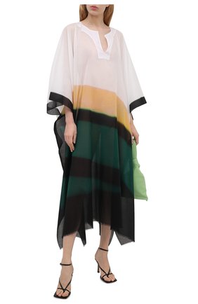 Женская хлопковая туника DRIES VAN NOTEN зеленого цвета по цене 48950 руб., арт. 211-50740-2012 | Фото 2 Женская хлопковая туника DRIES VAN NOTEN зеленого цвета, арт. 211-50740-2012 | Фото 2