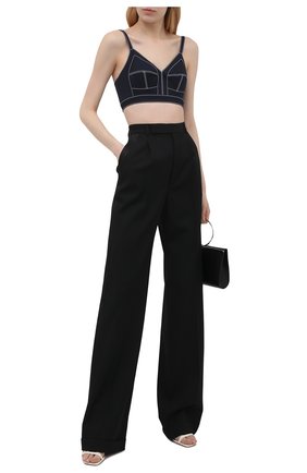 Женский хлопковый бра-топ ALEXANDER MCQUEEN темно-синего цвета по цене 93850 руб., арт. 657134/QFAAJ | Фото 2 Женский хлопковый бра-топ ALEXANDER MCQUEEN темно-синего цвета, арт. 657134/QFAAJ | Фото 2