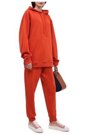 Женские текстильные кеды glissiere MONCLER розового цвета по цене 48300 руб., арт. G1-09B-4M726-40-02SS9 | Фото 2 Женские текстильные кеды glissiere MONCLER розового цвета, арт. G1-09B-4M726-40-02SS9 | Фото 2