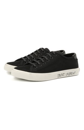 Женские текстильные кеды malibu SAINT LAURENT черного цвета по цене 39350 руб., арт. 606446/GUZ20 | Фото 1 Женские текстильные кеды malibu SAINT LAURENT черного цвета, арт. 606446/GUZ20 | Фото 1 (Материал внутренний: Текстиль, Натуральная кожа; Материал внешний: Текстиль; Подошва: Платформа)