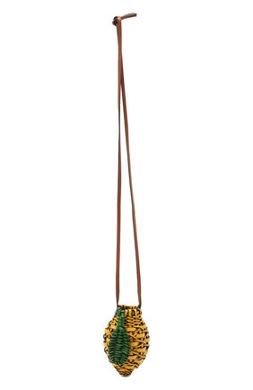 Женская сумка fruit mini loewe x paula's ibiza LOEWE желтого цвета, арт. C879B38X01 | Фото 1 (Сумки-технические: Сумки через плечо; Ремень/цепочка: На ремешке; Материал: Натуральная кожа; Размер: mini)
