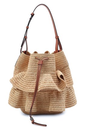 Женская сумка balloon ruffle loewe x paula's ibiza LOEWE бежевого цвета по цене 106000 руб., арт. A710P69X01 | Фото 1 Женская сумка balloon ruffle loewe x paula's ibiza LOEWE бежевого цвета, арт. A710P69X01 | Фото 1