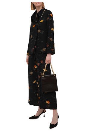 Женская шелковая блузка LANVIN черного цвета по цене 137000 руб., арт. RW-T00008-4895-E21 | Фото 2 Женская шелковая блузка LANVIN черного цвета, арт. RW-T00008-4895-E21 | Фото 2