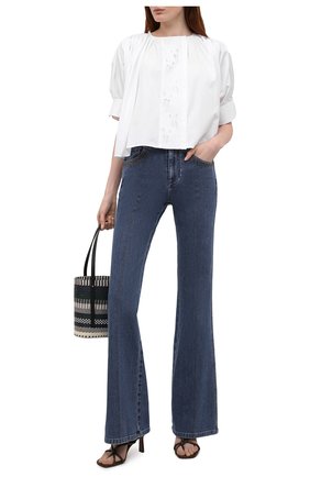Женские джинсы CHLOÉ синего цвета по цене 62050 руб., арт. CHC21UDP82151 | Фото 2 Женские джинсы CHLOÉ синего цвета, арт. CHC21UDP82151 | Фото 2