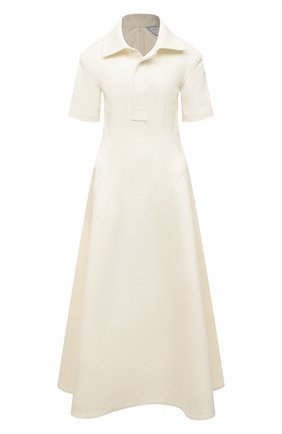 Женское льняное платье BOTTEGA VENETA белого цвета по цене 259500 руб., арт. 656376/V00E0 | Фото 1 Женское льняное платье BOTTEGA VENETA белого цвета, арт. 656376/V00E0 | Фото 1