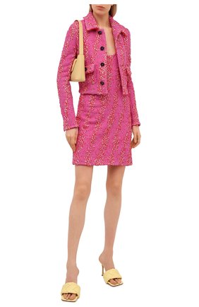 Женский жакет из вискозы BOTTEGA VENETA розового цвета по цене 196000 руб., арт. 654178/V0YU0 | Фото 2 Женский жакет из вискозы BOTTEGA VENETA розового цвета, арт. 654178/V0YU0 | Фото 2
