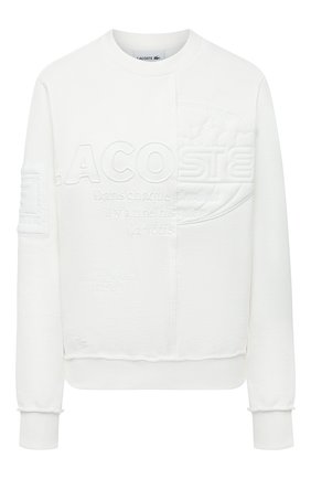 Женский свитшот LACOSTE белого цвета по цене 31680 руб., арт. SH024370V | Фото 1 Женский свитшот LACOSTE белого цвета, арт. SH024370V | Фото 1