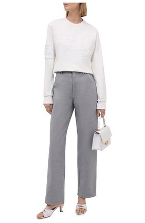 Женский свитшот LACOSTE белого цвета по цене 31680 руб., арт. SH024370V | Фото 2 Женский свитшот LACOSTE белого цвета, арт. SH024370V | Фото 2