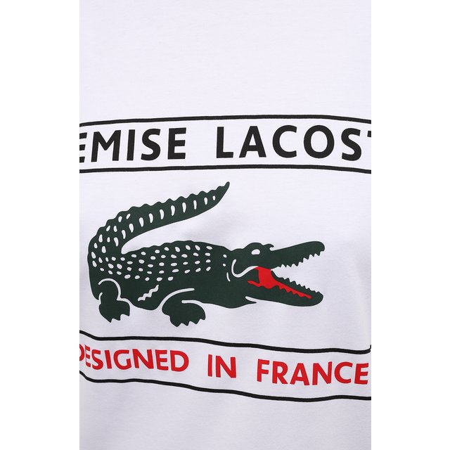 фото Хлопковая футболка lacoste
