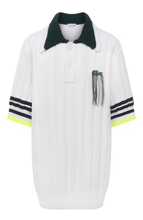 Женское поло LACOSTE белого цвета по цене 58420 руб., арт. AH0393NJU | Фото 1 Женское поло LACOSTE белого цвета, арт. AH0393NJU | Фото 1