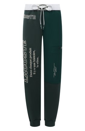 Женские хлопковые джоггеры LACOSTE зеленого цвета по цене 27720 руб., арт. XH02443M2 | Фото 1 Женские хлопковые джоггеры LACOSTE зеленого цвета, арт. XH02443M2 | Фото 1