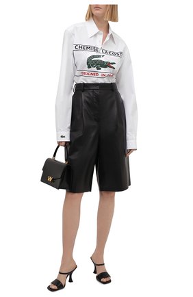 Женская хлопковая рубашка LACOSTE белого цвета по цене 22760 руб., арт. CH0246001 | Фото 2 Женская хлопковая рубашка LACOSTE белого цвета, арт. CH0246001 | Фото 2