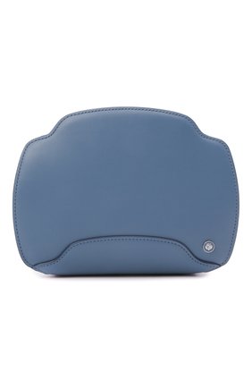 Женская сумка sesia LORO PIANA голубого цвета, арт. FAL6767 | Фото 1 (Размер: mini; Материал: Натуральная кожа; Сумки-технические: Сумки через плечо; Ремень/цепочка: На ремешке)