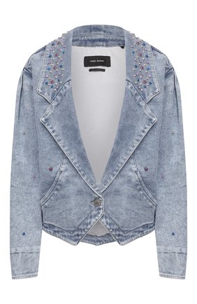 Женская джинсовая куртка ISABEL MARANT голубого цвета по цене 94100 руб., арт. VE1580-21E048I/DEPALINE | Фото 1 Женская джинсовая куртка ISABEL MARANT голубого цвета, арт. VE1580-21E048I/DEPALINE | Фото 1