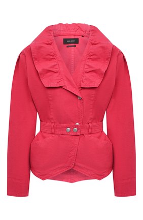 Женский жакет изо льна и хлопка ISABEL MARANT розового цвета по цене 62450 руб., арт. VE1578-21E012I/EPALINE | Фото 1 Женский жакет изо льна и хлопка ISABEL MARANT розового цвета, арт. VE1578-21E012I/EPALINE | Фото 1