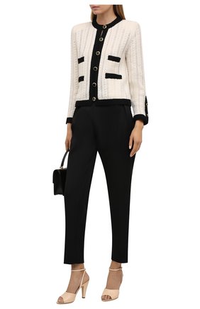 Женские кожаные босоножки SAINT LAURENT кремвого цвета по цене 66700 руб., арт. 662269/19X00 | Фото 2 Женские кожаные босоножки SAINT LAURENT кремвого цвета, арт. 662269/19X00 | Фото 2