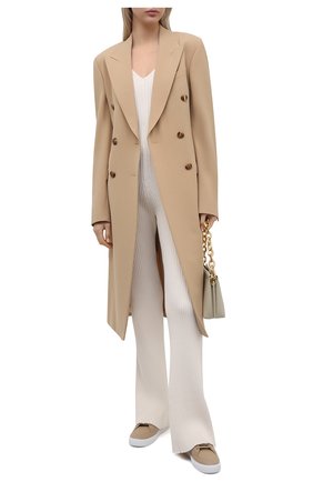 Женские кожаные кеды new salmond BURBERRY бежевого цвета по цене 43500 руб., арт. 8037339 | Фото 2 Женские кожаные кеды new salmond BURBERRY бежевого цвета, арт. 8037339 | Фото 2