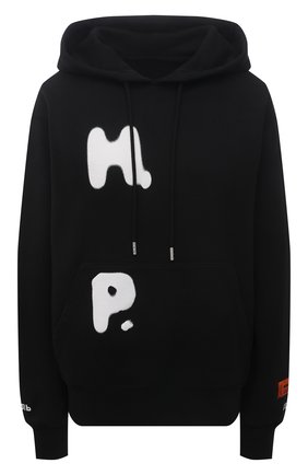 Женский хлопковое худи HERON PRESTON черного цвета по цене 39950 руб., арт. HWBB020R21JER0011001 | Фото 1 Женский хлопковое худи HERON PRESTON черного цвета, арт. HWBB020R21JER0011001 | Фото 1