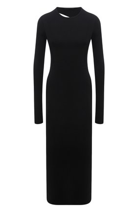 Женское хлопковое платье HELMUT LANG черного цвета по цене 29950 руб., арт. L02HW605 | Фото 1 Женское хлопковое платье HELMUT LANG черного цвета, арт. L02HW605 | Фото 1