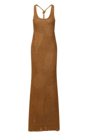 Женское льняное платье MRZ коричневого цвета по цене 49250 руб., арт. S21-0097 | Фото 1 Женское льняное платье MRZ коричневого цвета, арт. S21-0097 | Фото 1