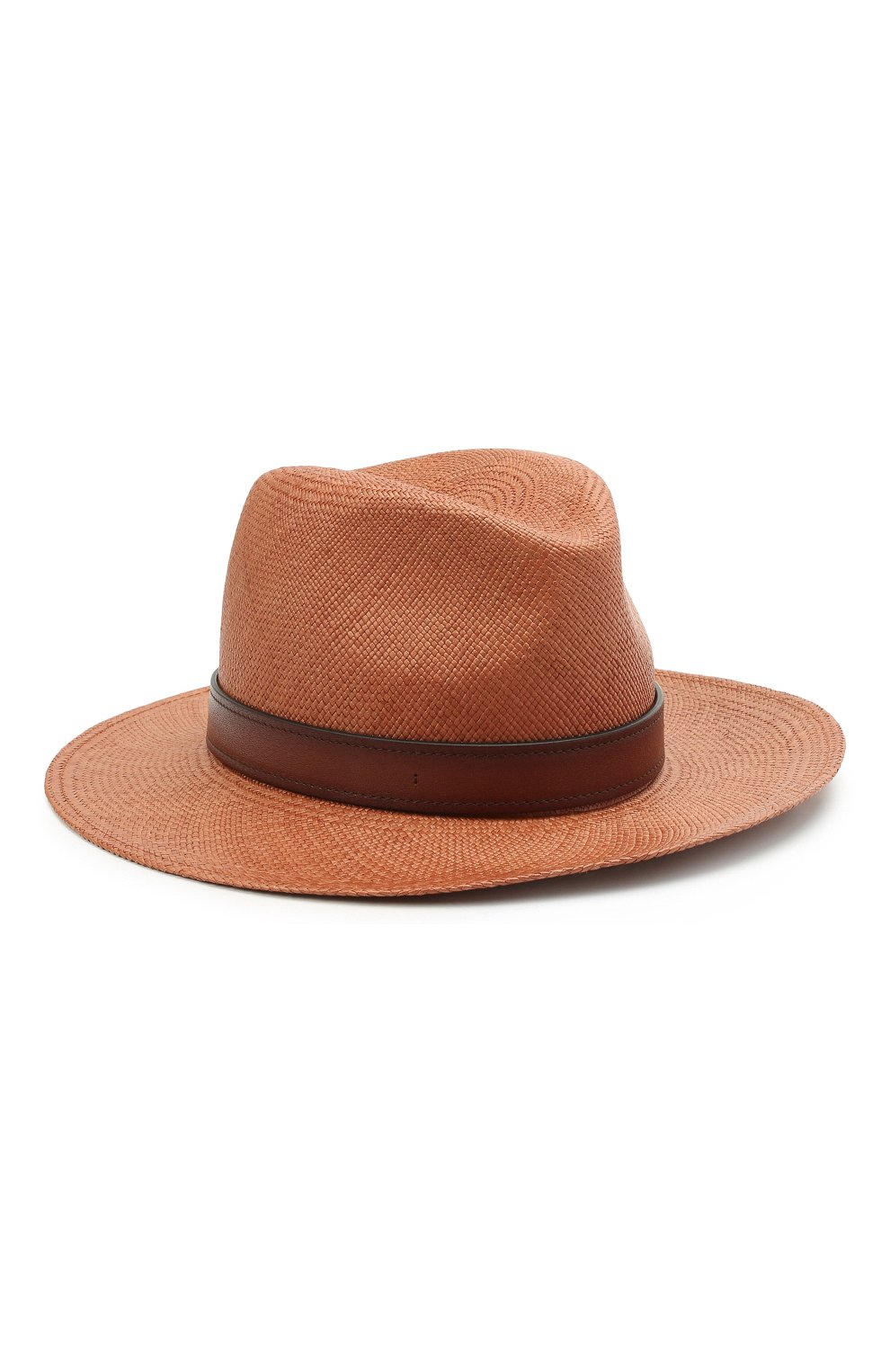 Женская соломенная шляпа  VALENTINO коричневого цвета, арт. VW0HAA31/EXY | Фото 1 (Материал: Растительное волокно)