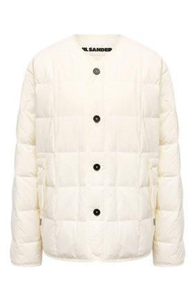 Женская пуховая куртка JIL SANDER светло-бежевого цвета по цене 121000 руб., арт. JPPS440394-WS460800 | Фото 1 Женская пуховая куртка JIL SANDER светло-бежевого цвета, арт. JPPS440394-WS460800 | Фото 1 (Длина (верхняя одежда): Короткие; Материал внешний: Синтетический материал; Материал подклада: Синтетический материал; Кросс-КТ: Куртка; Рукава: Длинные; Стили: Кэжуэл; Материал утеплителя: Пух и перо)