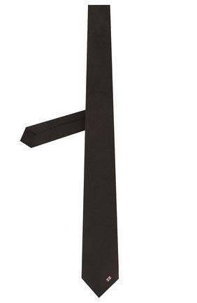 Мужской шелковый галстук BOSS темно-коричневого цвета, арт. 50455173 | Фото 2 (Материал: Шелк, Текстиль; Принт: Без принта)