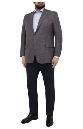 Мужской пиджак из шерсти и шелка CANALI синего цвета по цене 142500 руб., арт. 21280/CU00383/60-64 | Фото 2 Мужской пиджак из шерсти и шелка CANALI синего цвета, арт. 21280/CU00383/60-64 | Фото 2
