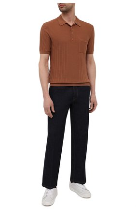 Мужское кашемировое поло GIORGIO ARMANI коричневого цвета по цене 117500 руб., арт. 6KSF06/SM11Z | Фото 2 Мужское кашемировое поло GIORGIO ARMANI коричневого цвета, арт. 6KSF06/SM11Z | Фото 2