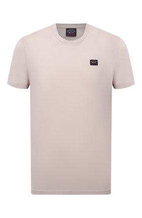 Мужская хлопковая футболка PAUL&SHARK бежевого цвета по цене 12900 руб., арт. C0P1002/C00 | Фото 1 Мужская хлопковая футболка PAUL&SHARK бежевого цвета, арт. C0P1002/C00 | Фото 1