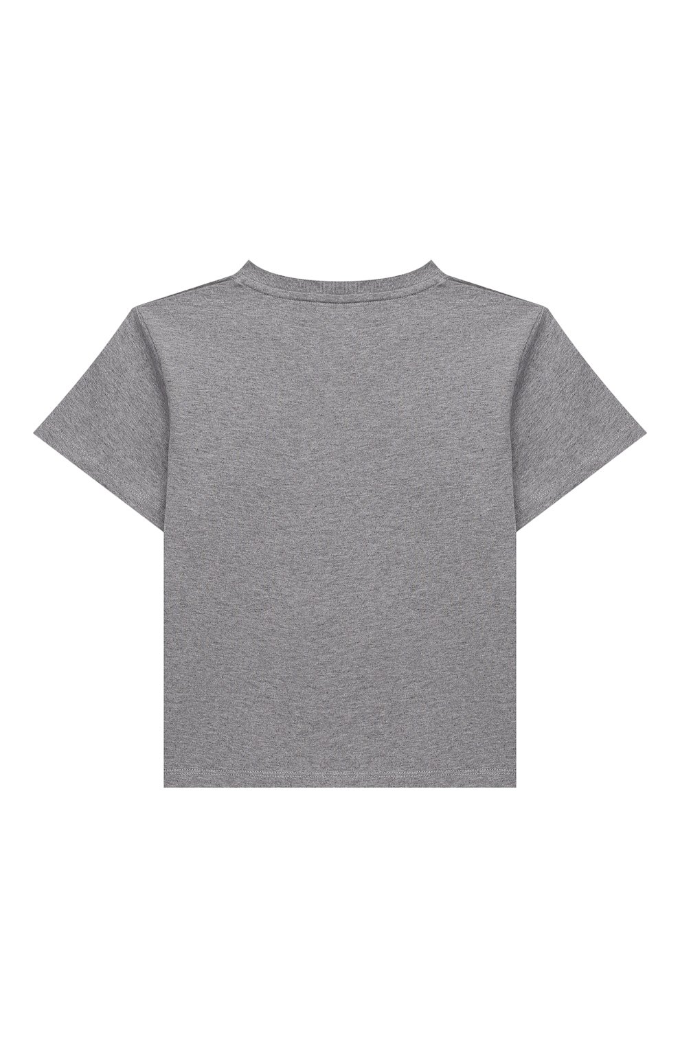Детская хлопковая футболка AXEL ARIGATO серого цвета, арт. 15532 | Фото 2 (Рукава: Короткие; Материал внешний: Хлопок; Ростовка одежда: 36 мес | 98 см, 4 года | 104 см, 6 лет | 116 см, 8 лет | 128 см)