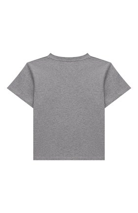 Детская хлопковая футболка AXEL ARIGATO серого цвета, арт. 15532 | Фото 2 (Рукава: Короткие; Материал внешний: Хлопок; Ростовка одежда: 36 мес | 98 см, 4 года | 104 см, 6 лет | 116 см, 8 лет | 128 см)
