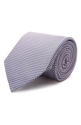 Мужской шелковый галстук BOSS розового цвета, арт. 50455523 | Фото 1 (Принт: С принтом; Материал: Текстиль, Шелк)