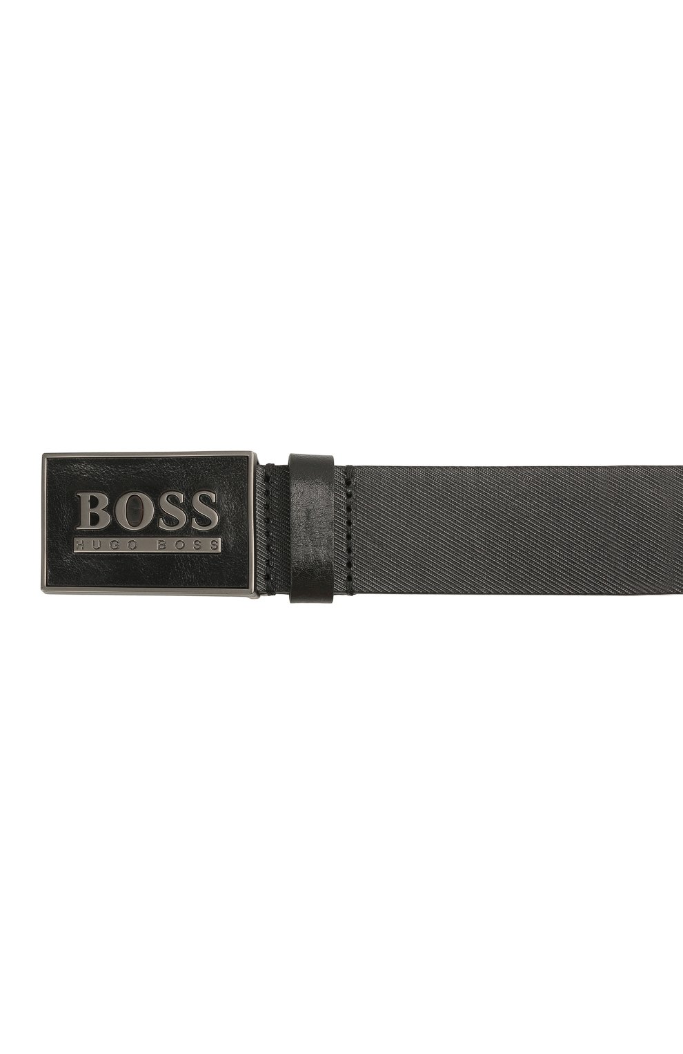 Мужской кожаный ремень BOSS черного цвета по цене 11000 руб., арт. 50440833 | Фото 3 Мужской кожаный ремень BOSS черного цвета, арт. 50440833 | Фото 3