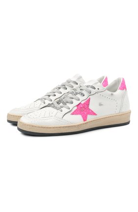 Женские кожаные кеды ball star GOLDEN GOOSE DELUXE BRAND белого цвета по цене 39950 руб., арт. GWF00117.F001034 | Фото 1 Женские кожаные кеды ball star GOLDEN GOOSE DELUXE BRAND белого цвета, арт. GWF00117.F001034 | Фото 1