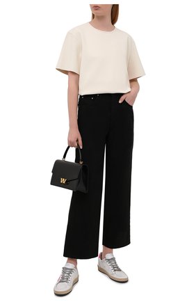 Женские кожаные кеды ball star GOLDEN GOOSE DELUXE BRAND белого цвета по цене 39950 руб., арт. GWF00117.F001034 | Фото 2 Женские кожаные кеды ball star GOLDEN GOOSE DELUXE BRAND белого цвета, арт. GWF00117.F001034 | Фото 2