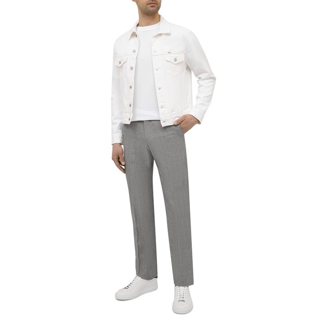 фото Брюки из шерсти и льна corneliani