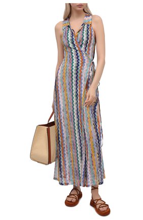 Женское платье из вискозы MISSONI разноцветного цвета по цене 74200 руб., арт. MMQ00219/BR00E8 | Фото 2 Женское платье из вискозы MISSONI разноцветного цвета, арт. MMQ00219/BR00E8 | Фото 2
