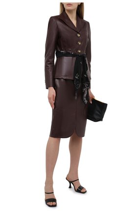 Женский кожаный жакет LANVIN бордового цвета по цене 371000 руб., арт. RW-JA0117-L003-E21 | Фото 2 Женский кожаный жакет LANVIN бордового цвета, арт. RW-JA0117-L003-E21 | Фото 2