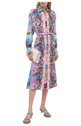 Женское шелковое платье VERSACE разноцветного цвета по цене 226500 руб., арт. A83363/1F00905 | Фото 2 Женское шелковое платье VERSACE разноцветного цвета, арт. A83363/1F00905 | Фото 2