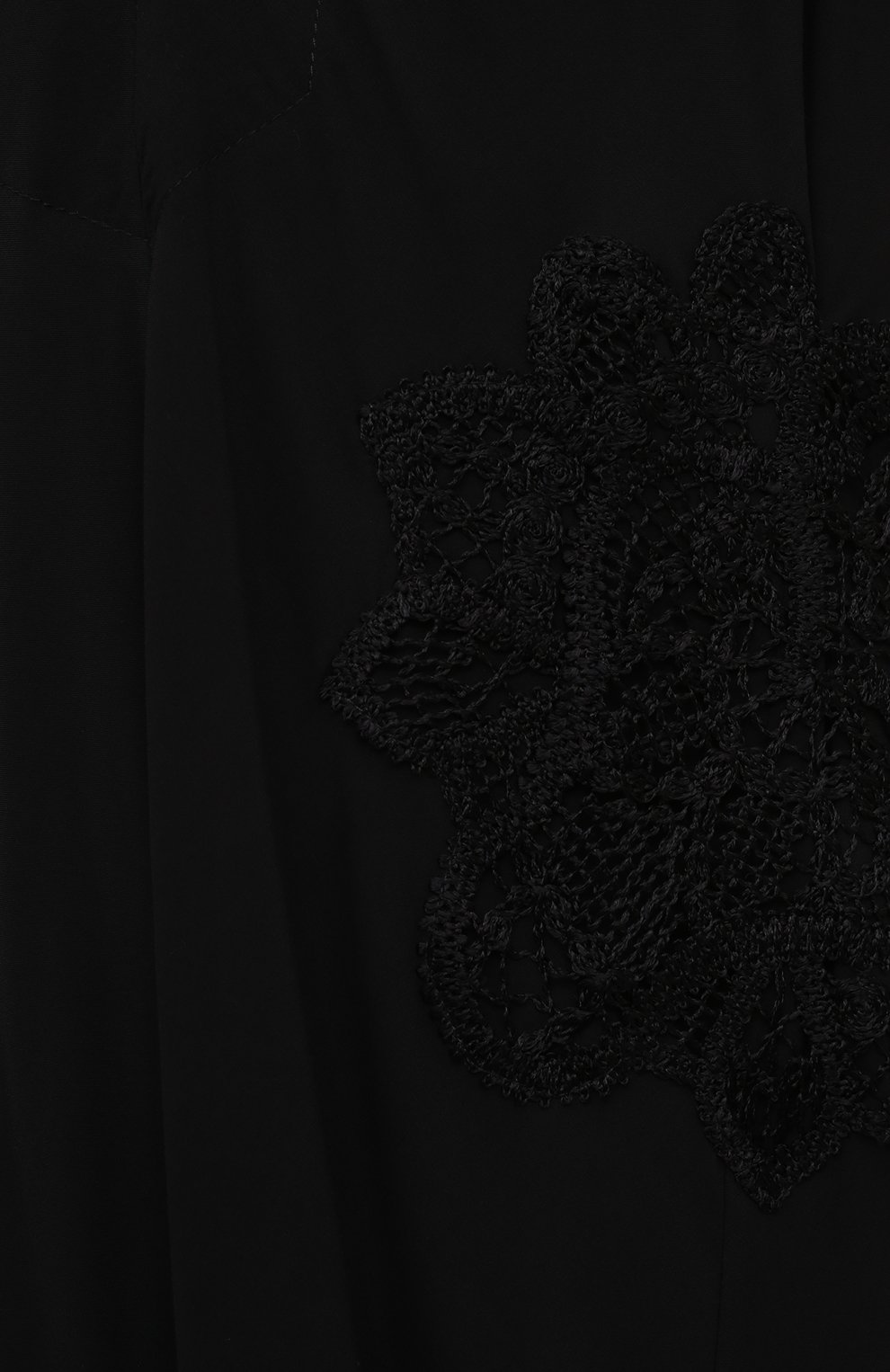 Женское платье из вискозы LILA EUGENIE черного цвета, арт. 2110 | Фото 5 (Рукава: Короткие; Случай: Повседневный; Длина Ж (юбки, платья, шорты): Миди; Материал внешний: Вискоза; Женское Кросс-КТ: Платье-одежда; Стили: Кэжуэл)