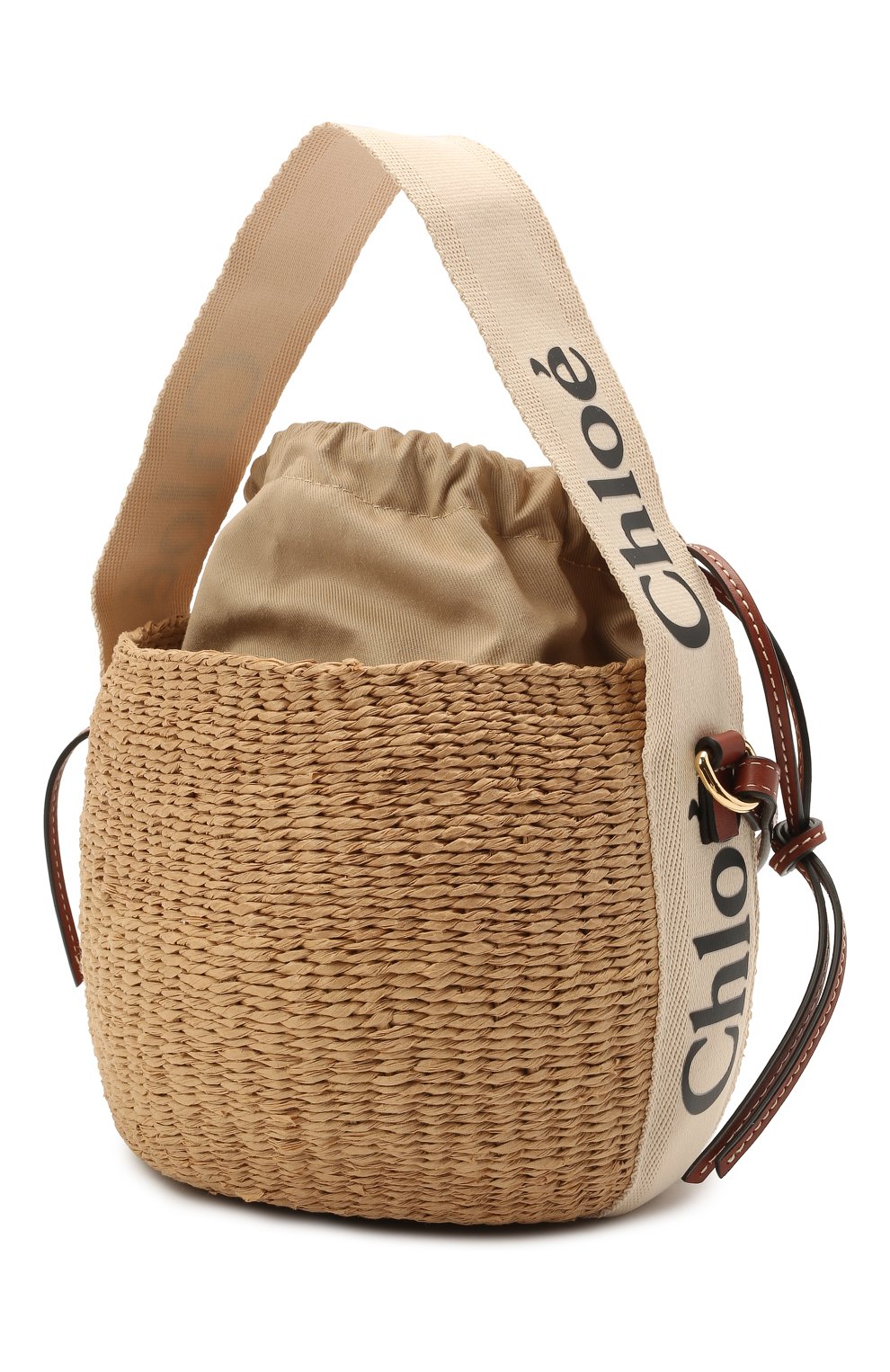 Женская белая сумка woody CHLOÉ — купить в интернет-магазине ЦУМ, арт