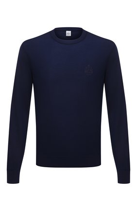 Мужской шерстяной джемпер BERLUTI синего цвета по цене 64350 руб., арт. R20KRL180-001 | Фото 1 Мужской шерстяной джемпер BERLUTI синего цвета, арт. R20KRL180-001 | Фото 1