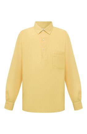 Мужская льняная рубашка LORO PIANA желтого цвета по цене 58050 руб., арт. FAL6150 | Фото 1 Мужская льняная рубашка LORO PIANA желтого цвета, арт. FAL6150 | Фото 1