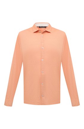 Мужская льняная рубашка LORO PIANA оранжевого цвета по цене 84850 руб., арт. FAL6917 | Фото 1 Мужская льняная рубашка LORO PIANA оранжевого цвета, арт. FAL6917 | Фото 1 (Воротник: Акула; Случай: Повседневный; Манжеты: На пуговицах; Рукава: Длинные; Принт: Однотонные; Стили: Кэжуэл; Длина (для топов): Стандартные; Материал внешний: Лен; Региональные ограничения белый список (Axapta Mercury): RU)