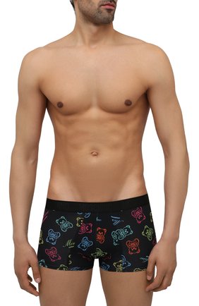 Мужские хлопковые боксеры MOSCHINO черного цвета по цене 6160 руб., арт. A4703/8108 | Фото 2 Мужские хлопковые боксеры MOSCHINO черного цвета, арт. A4703/8108 | Фото 2