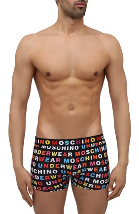 Мужские хлопковые боксеры MOSCHINO разноцветного цвета по цене 7700 руб., арт. A4709/8107 | Фото 2 Мужские хлопковые боксеры MOSCHINO разноцветного цвета, арт. A4709/8107 | Фото 2